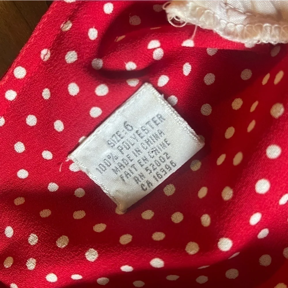 Liz Claiborne | Red and White Maxi w/ shoulder pads | size 6